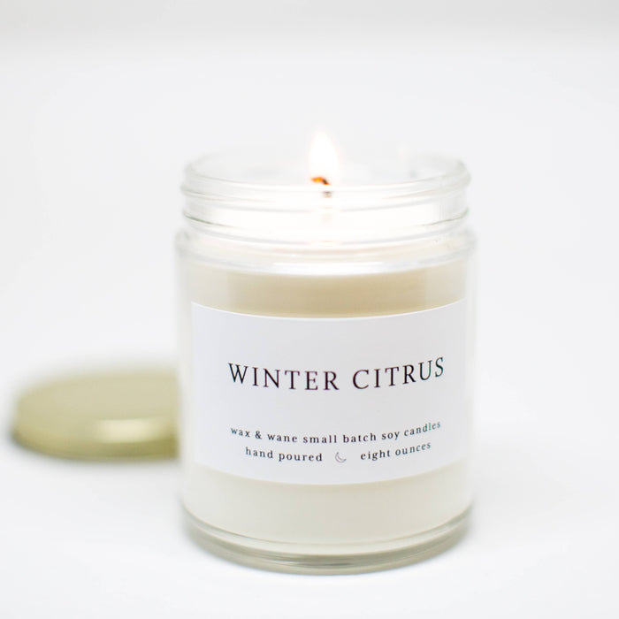 Winter Citrus Modern Candle