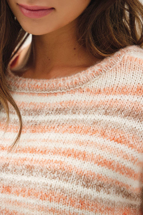 SOFT MULTI COLOR STRIPED SWEATER
