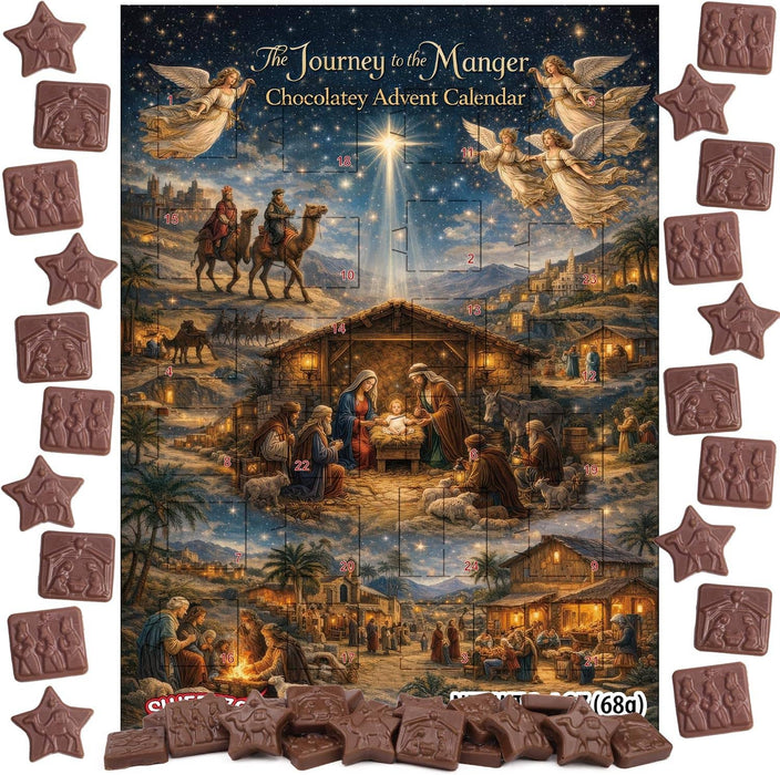 Journey to the Manger Christmas Chocolate Candy Advent Calendar