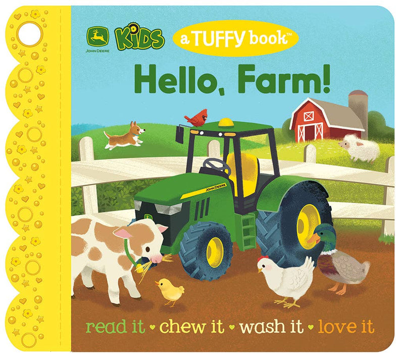 John Deere Kids Hello, Farm!  (Tuffy Teether IndestructibleChildren's Book)