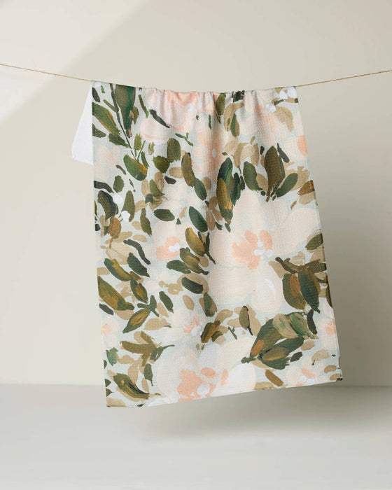 Painted Blossoms Kitchen Geometry Brand Tea Towel
