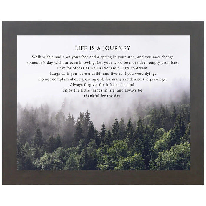 Life Is A Journey Pray Forgive Enjoy The Day Forest Art