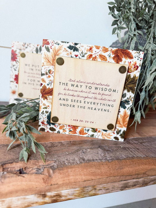 Bible Verse Mini Block Sign