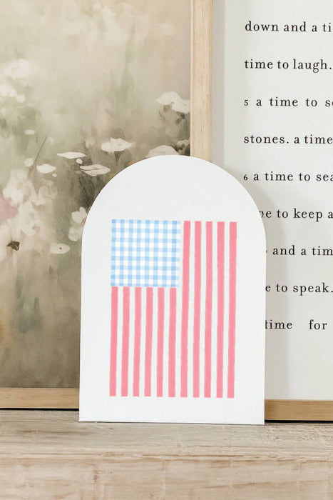 Gingham Flag, Arch | 4th of July, Summer 2026
