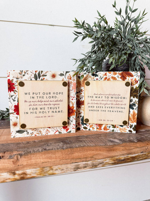 Bible Verse Mini Block Sign