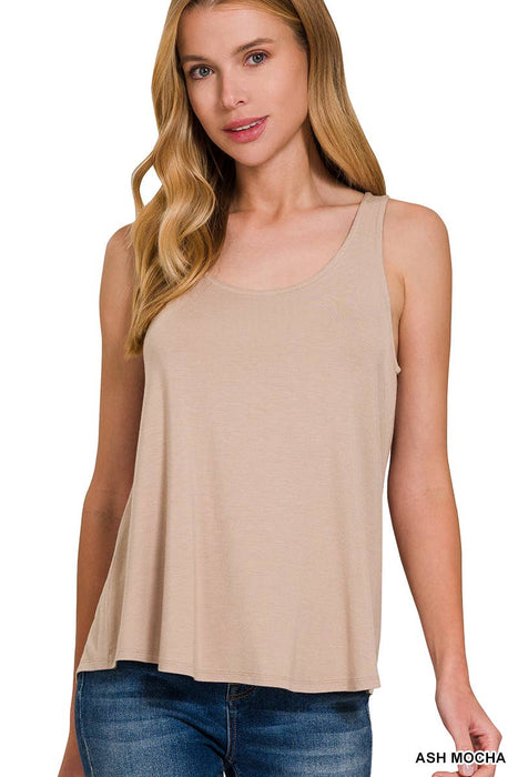 Flowy Rayon Sleeveless Tank Top