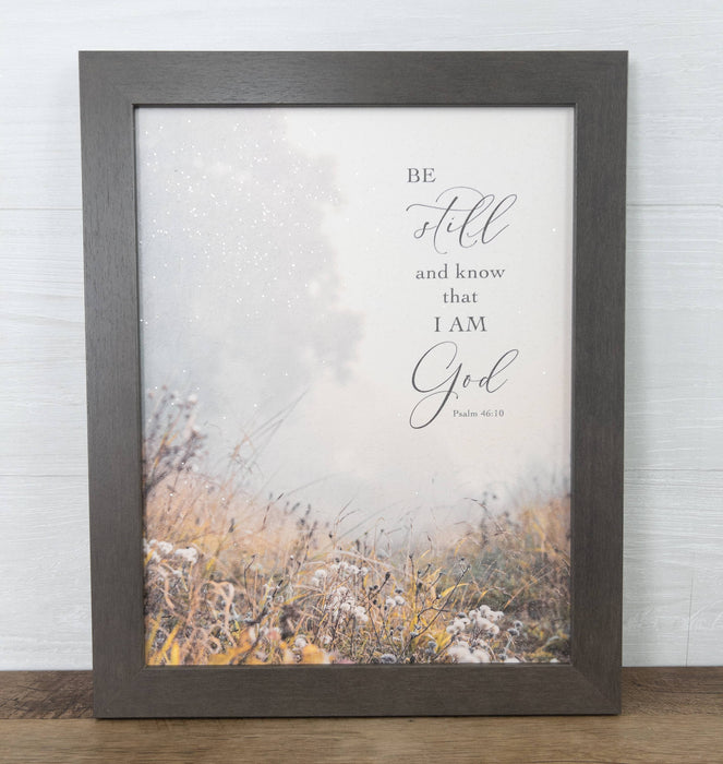 Be Still And Know That I Am God Fall Forest Art Sign