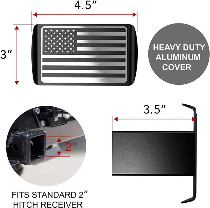 Trailer Hitch Cover - U.S. American Flag