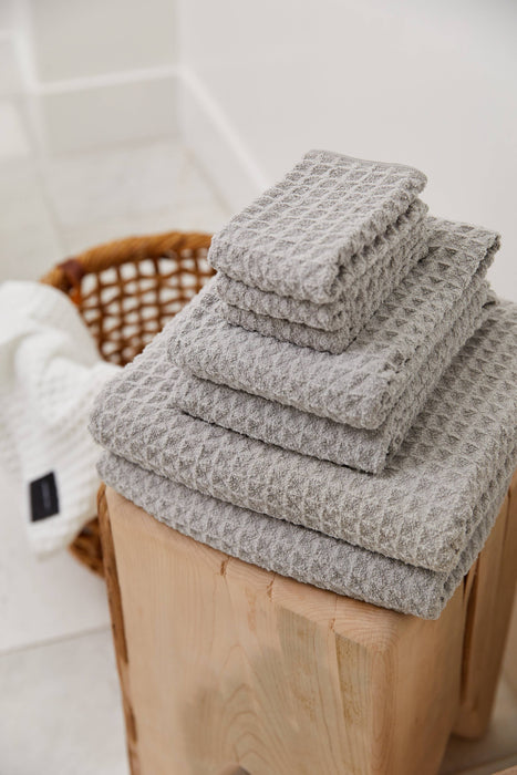 Geometry Brand Stone Waffle Bath Bathroom Towel
