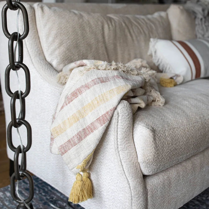 Hand Woven Merida Throw Rust