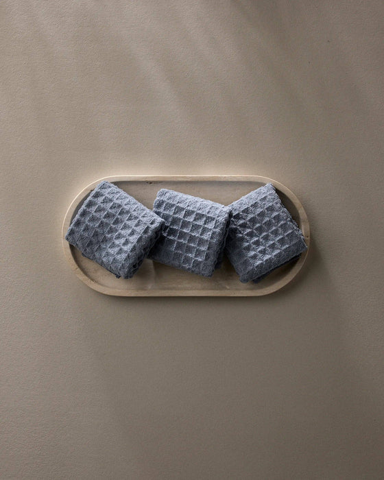 Sky Waffle Washcloth Set of three