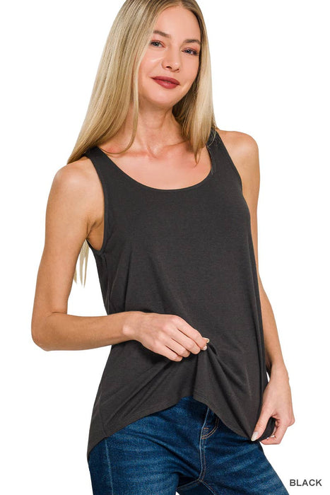 Flowy Rayon Sleeveless Tank Top