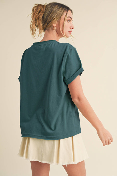 Women’s Mali Baby Tee Short Sleeve Shirt | Everyday Boutique Fashion