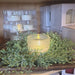 farmhouse greenery candle ring for table centerpiece