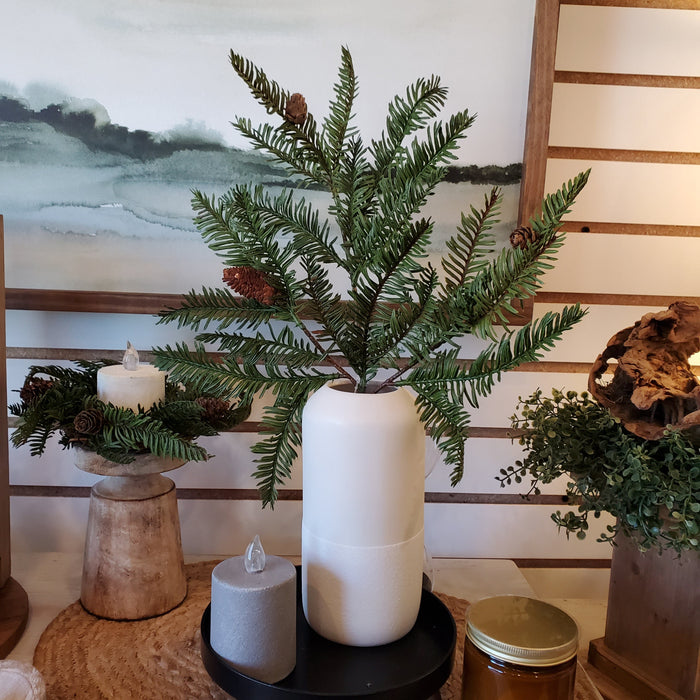 Artificial 17.5" Hemlock Pine Stems w/ Pinecones