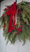 Artificial holiday wreath with cedar greenery and berries – Winona MN décor style