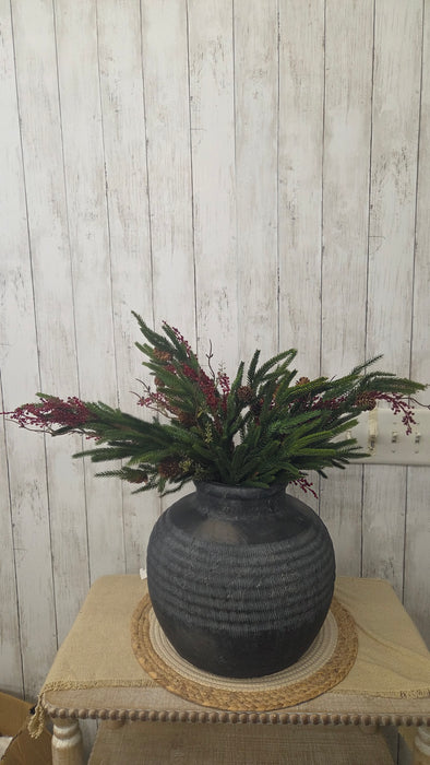Red Artificial  Mix Austrian Pine Stems 2 sizes