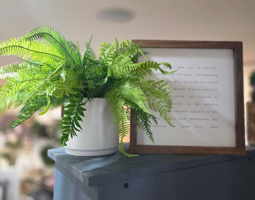 Artificial 18" Real Touch Fern Leaves