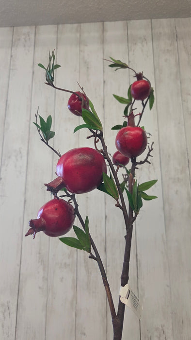 Artificial 36" Red  Pomegranate Branches