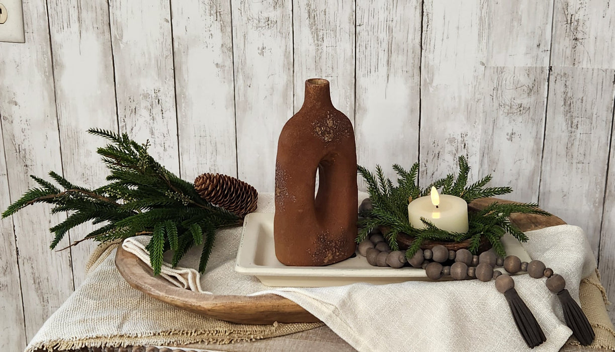 Natural Wood Dough Bowl