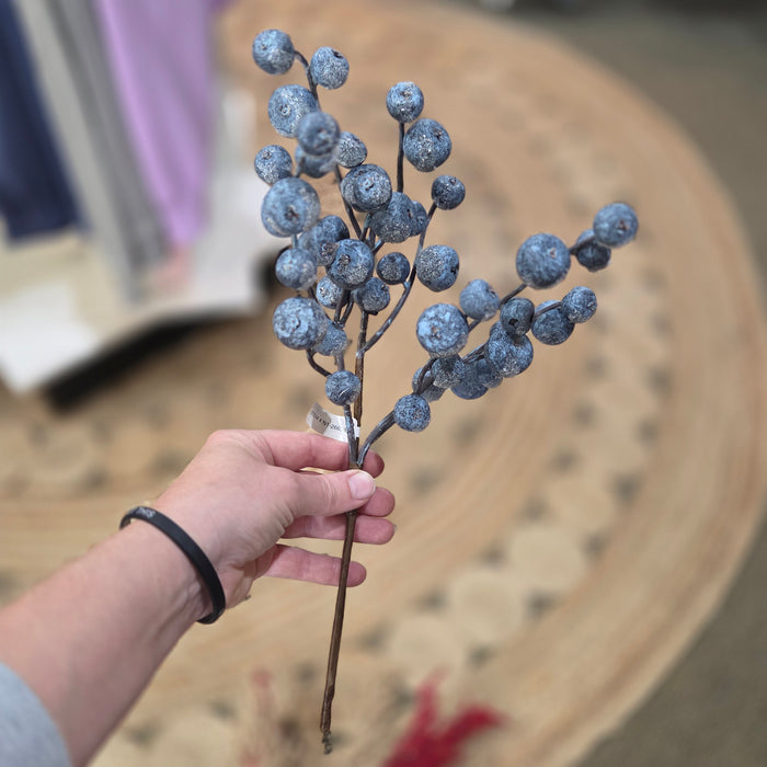 15" Blue Berry Pick Iced Blueberries