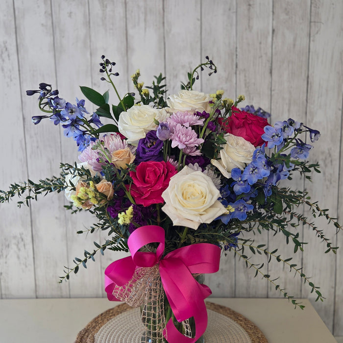 Fresh Flowers in Vase | Spring Colors | Local Delivery Lewiston MN