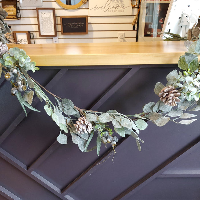 Artificial Christmas 6' Eucalyptus Garland