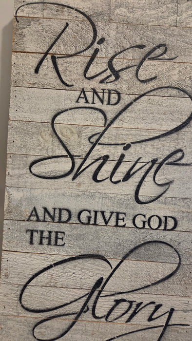 Rustic Christian sign for kitchen or entryway