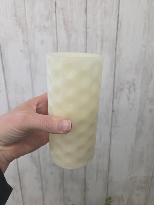Geometric Pillar Candle 6 hour timer, 3 x 6