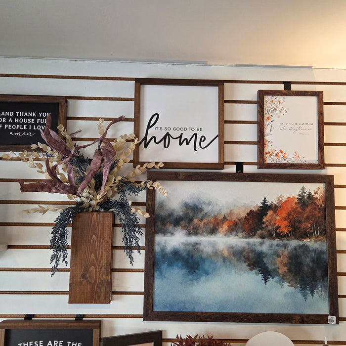 Neutral Fall Sconce | Eucalyptus, Bean Pods & Blueberries | Rustic Fall Wall Decor | Farmhouse Autumn Decor