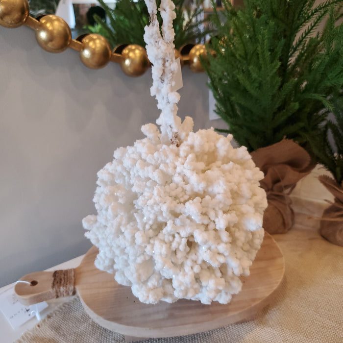 8" Snowball Ornament