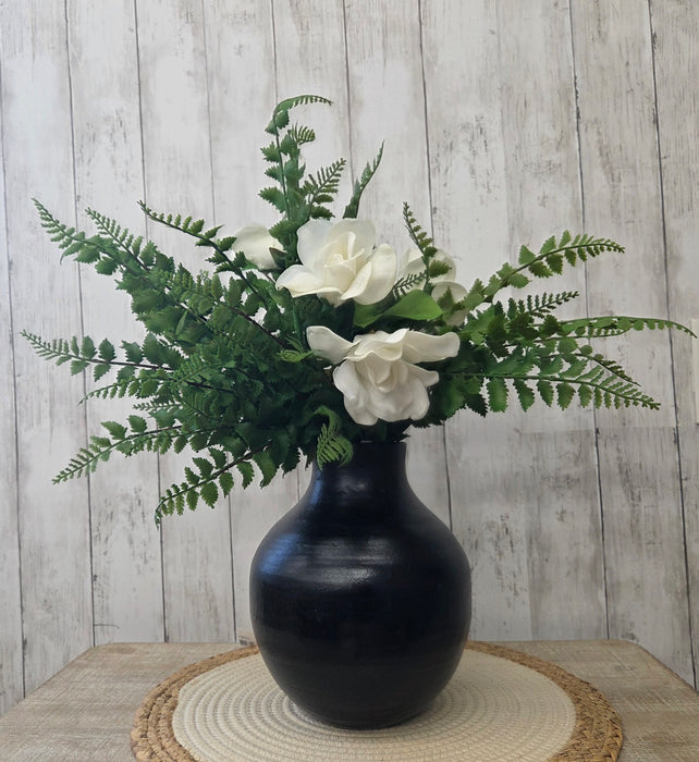 Artificial 12" White Gardenia Flowers (5 Stems)