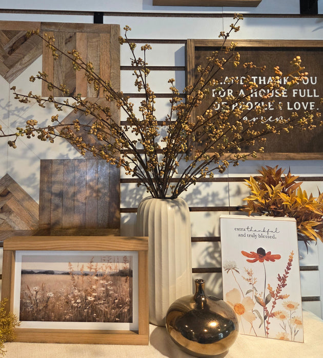 Artificial Berry Stems in Sage, 34" Length, Set of 3