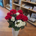 Artificial geranium cemetery flowers for outdoor urns and vases