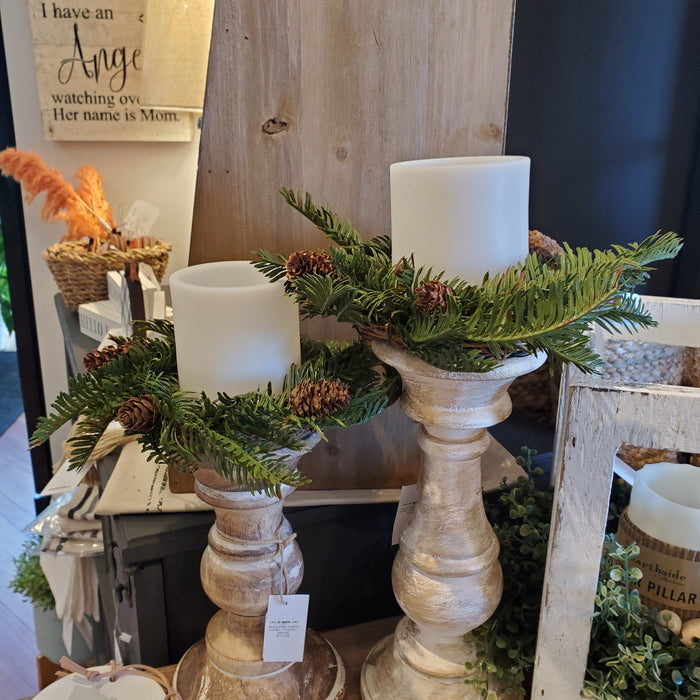 Artificial Hemlock Pine w/ Pinecones Stems