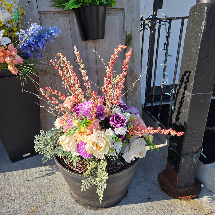 33" Berry Stems Pink for Indoor or Outdoor Use-  7 Stems