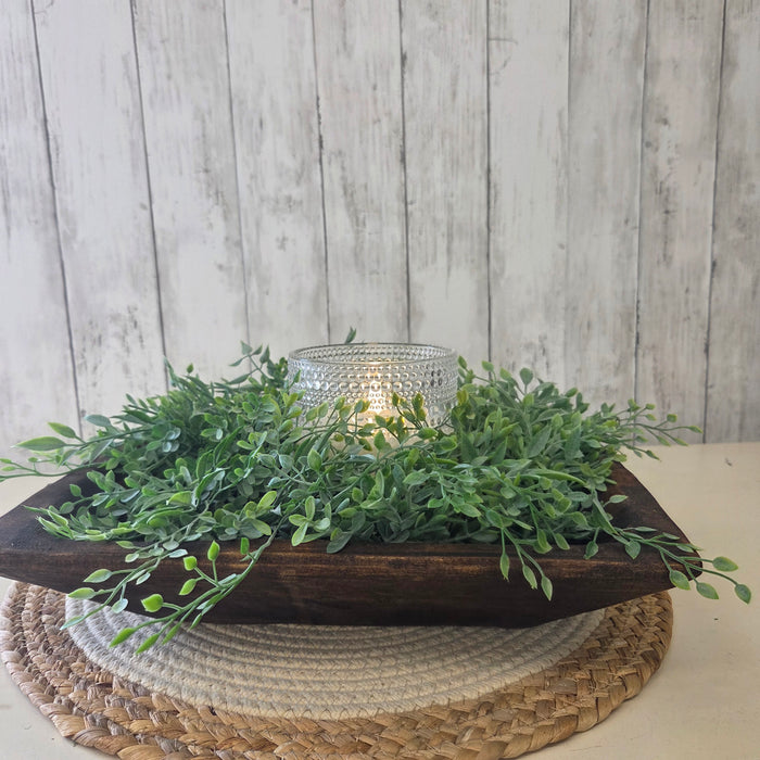 artificial ruscus wreath candle ring everyday home decor