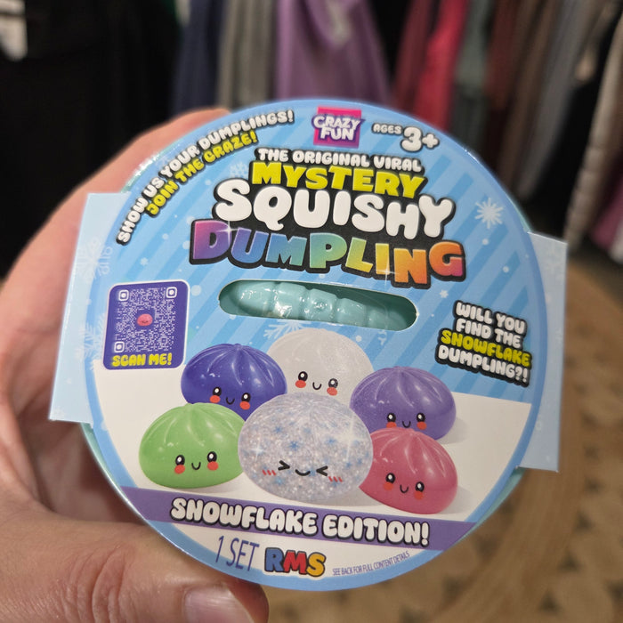RMS® Dumpling Crazy Fun™ Mystery Squishy Limited Snowflake Dumpling Find Edition