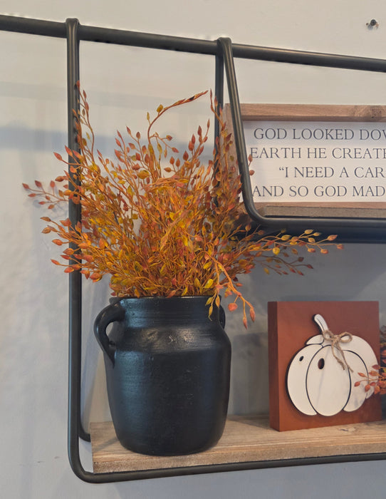 ARTIFICIAL BERRY STEM 19" RUST