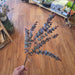 Faux red eucalyptus bundle for fall decorating in Winona Minnesota
