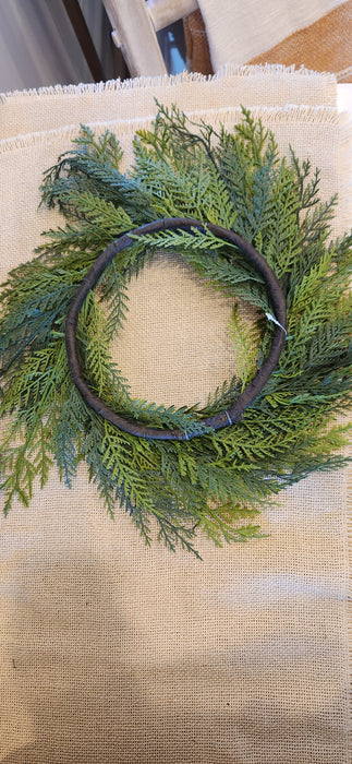 Artificial 6" Cedar Pine Candle Ring