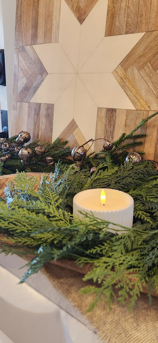 Artificial 6" Cedar Pine Candle Ring