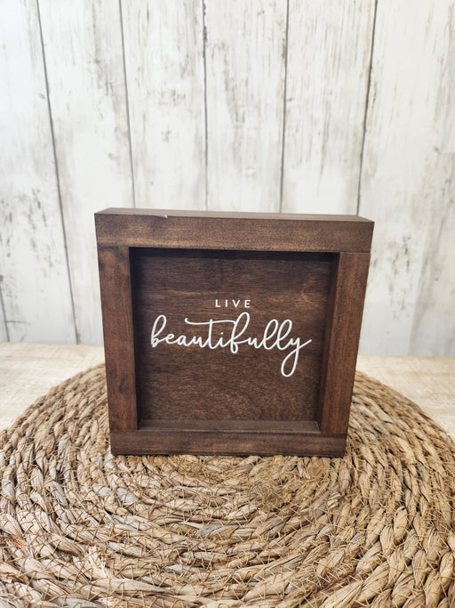 Thoughtful gift 7x7 wooden sign for housewarming or special occasions