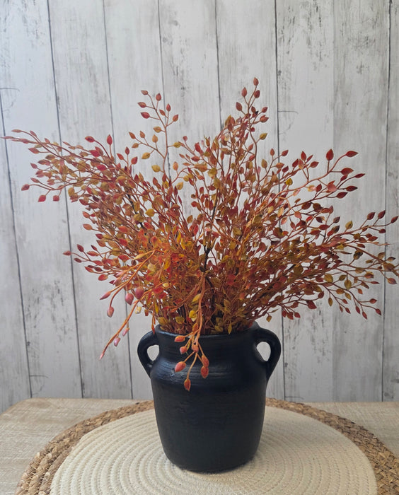 ARTIFICIAL BERRY STEM 19" RUST