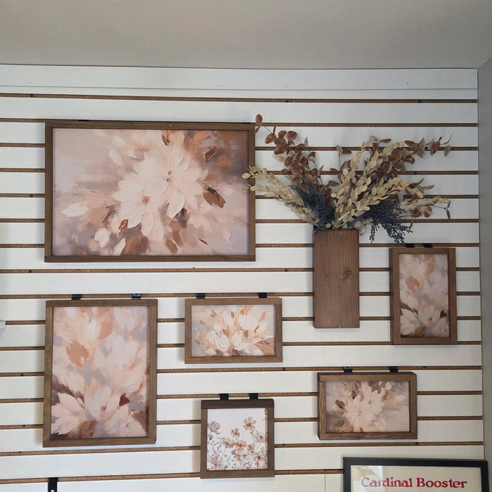 Pastel Petals Abstract Floral Wood Wall Art – Option 2 | Handmade USA Decor