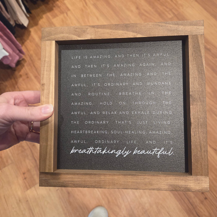 Life Is Amazing And Then Its Awful Handmade Wood Sign