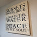 Handmade lake-inspired sign from Heartland Store MN