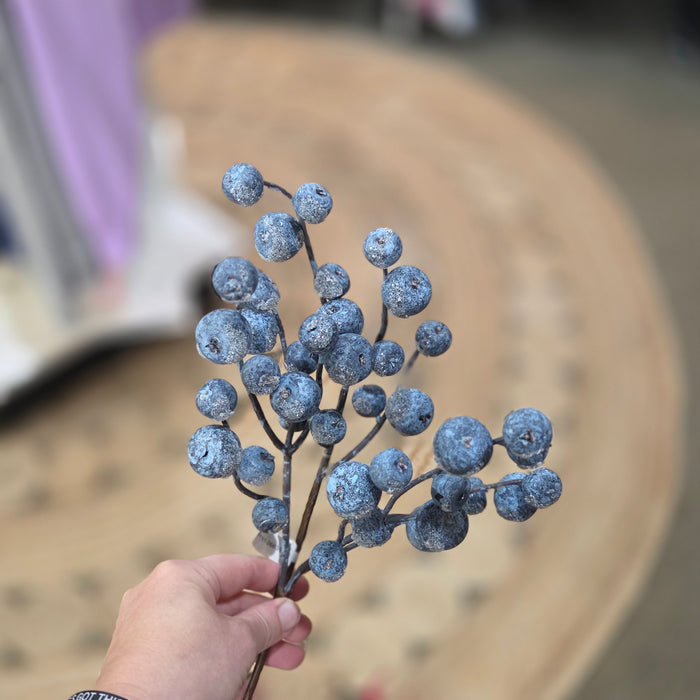 15" Blue Berry Pick Iced Blueberries