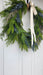 Artificial champagne cedar swag wreath – modern farmhouse holiday style