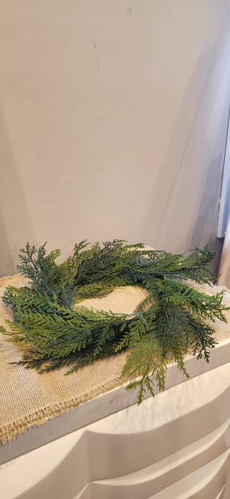 Artificial 6" Cedar Pine Candle Ring